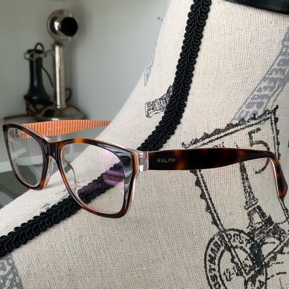RALPH LAUREN 7046 1005 Rectangle Havana Brown Tortoise Eyeglasses LIKE NEW - Picture 5 of 15